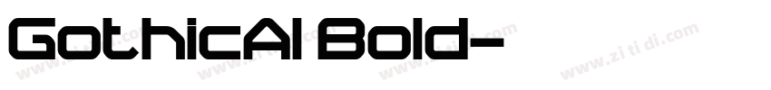 GothicA1 Bold字体转换